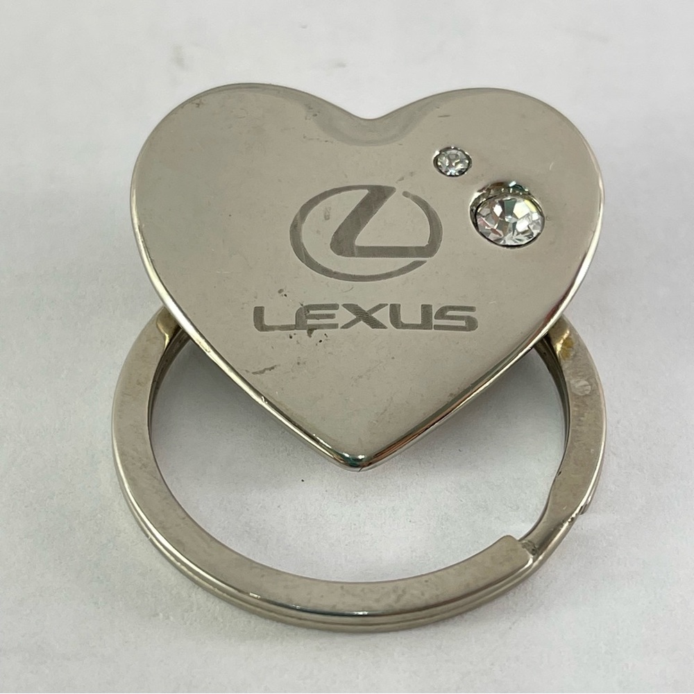 Lexus Heart Keychain with Crystals